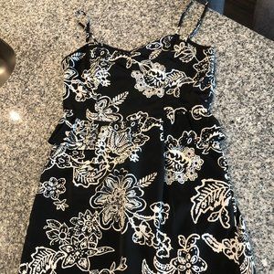 Black and White Hawaiian Dress